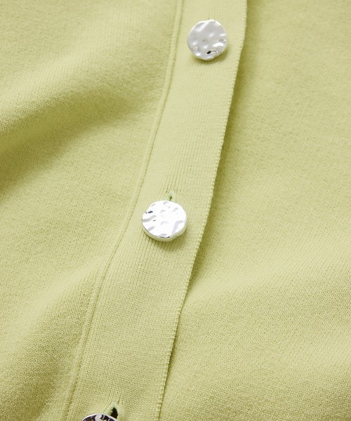 VIS(ビス)の「釦アクセントコクーンカーディガン(カーディガン/ボレロ・レディース・ライトグレー/オフホワイト/ライトグリーン・FREE)」の8枚目の写真