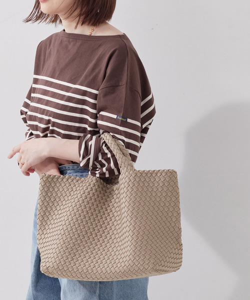 journal standard L'essage（ジャーナルスタンダードレサージュ）の「《追加》【NAGHEDI/ナゲディ】ST BARTHS MEDIUM TOTE：トートバッグ（トートバッグ・レディース・ブラウン/ベージュ・FREE）」の9枚目の写真