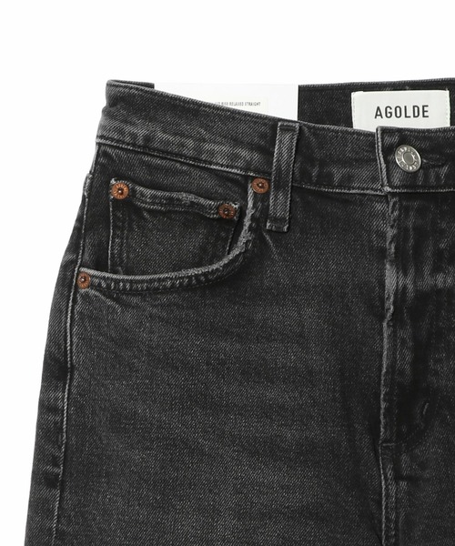 AGOLDE(エーゴールドイー)の「AGOLDE / HARPER ストレートデニム(デニムパンツ・レディース・ブラック・23/24/25)」の4枚目の写真