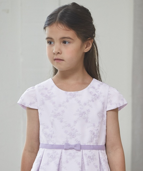 フォーマル】レースOP+ノーカラーJKセット（スーツセット）｜petit