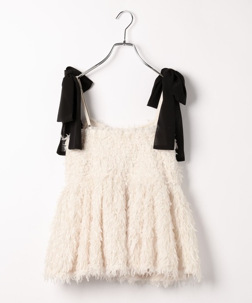 Heather(ヘザー)の「シャギーペプラムキャミ 647240(キャミソール・レディース・グレー/ブラック/アイボリー・FREE)」の16枚目の写真