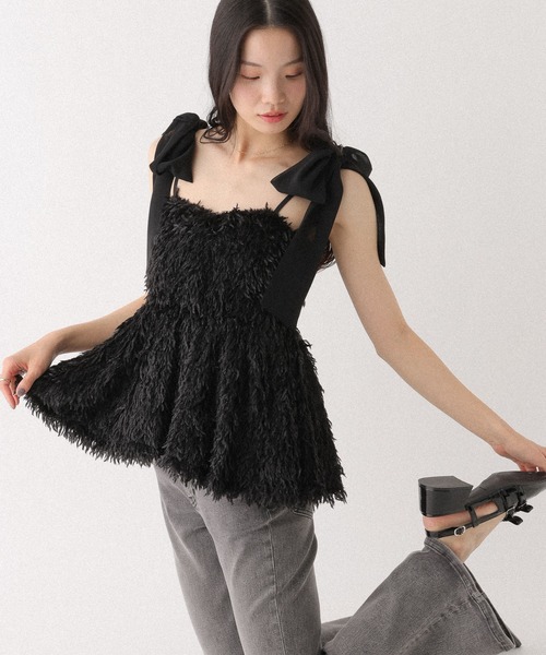 シャギーペプラムキャミ 647240（キャミソール）｜Heather（ヘザー）の