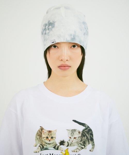 LMCの「PRINTED UNCUFFED BEANIE white（ニットキャップ/ビーニー・レディース・その他・ONE SIZE）」の2枚目の写真