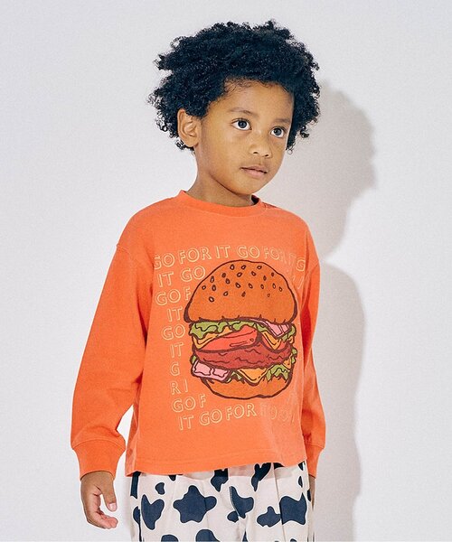 F.O.KIDS（エフオーキッズ）の「カラバリグラフィックTシャツ_ジュニア対応（Tシャツ/カットソー・キッズ・オフホワイト/グレー/イエロー/パープル/オレンジ/ブラック・160/150/140/130/120/110/100/90/80）」の6枚目の写真