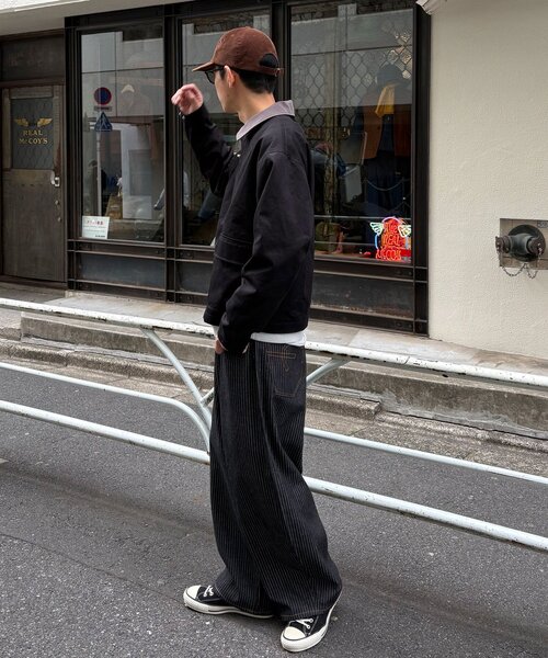 CIAOPANIC（チャオパニック）の「ファイヤーマンワークジャケット（ブルゾン・レディース・ネイビー/ホワイト/ブラック・MEDIUM/LARGE）」の19枚目の写真