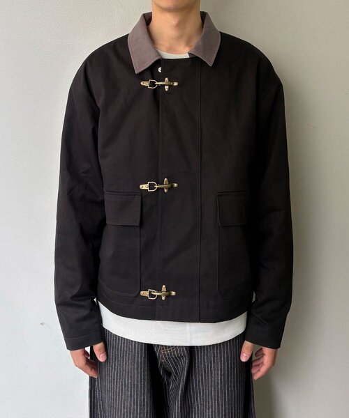 CIAOPANIC（チャオパニック）の「ファイヤーマンワークジャケット（ブルゾン・レディース・ネイビー/ホワイト/ブラック・MEDIUM/LARGE）」の21枚目の写真