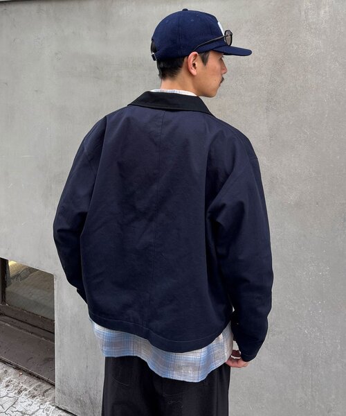 CIAOPANIC（チャオパニック）の「ファイヤーマンワークジャケット（ブルゾン・レディース・ネイビー/ホワイト/ブラック・MEDIUM/LARGE）」の10枚目の写真