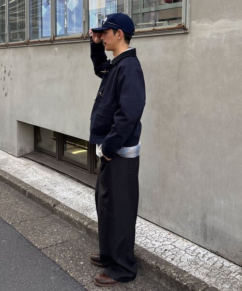 CIAOPANIC（チャオパニック）の「ファイヤーマンワークジャケット（ブルゾン・レディース・ネイビー/ホワイト/ブラック・MEDIUM/LARGE）」の4枚目の写真