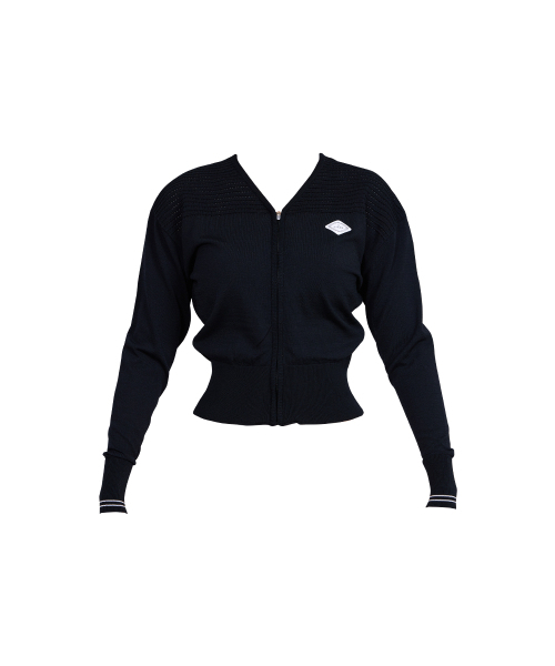 J.JANE(ジェイジェーン)の「サマーVネックパンチングカーディガン(ブラック)(カーディガン/ボレロ・レディース・その他・S/M)」の2枚目の写真