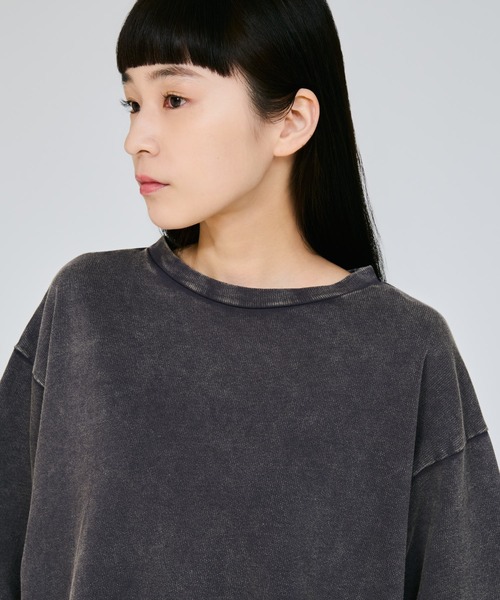 Champion(チャンピオン)の「【Champion/チャンピオン】レディース ショートスリーブクルーネックスウェットシャツ(スウェット・レディース・ブラック系その他/ダークブラウン/ネイビー系1・LARGE/MEDIUM)」の5枚目の写真