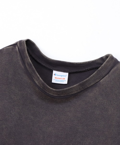 Champion(チャンピオン)の「【Champion/チャンピオン】レディース ショートスリーブクルーネックスウェットシャツ(スウェット・レディース・ブラック系その他/ダークブラウン/ネイビー系1・LARGE/MEDIUM)」の14枚目の写真