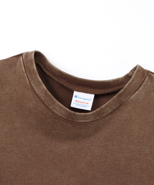 Champion(チャンピオン)の「【Champion/チャンピオン】レディース ショートスリーブクルーネックスウェットシャツ(スウェット・レディース・ブラック系その他/ダークブラウン/ネイビー系1・LARGE/MEDIUM)」の18枚目の写真