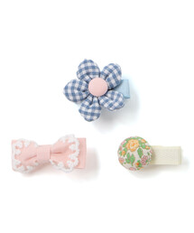 SLAP SLIP BABY | いろいろお花リボンヘアピン3点アソートベビー(その他ベビー用品)