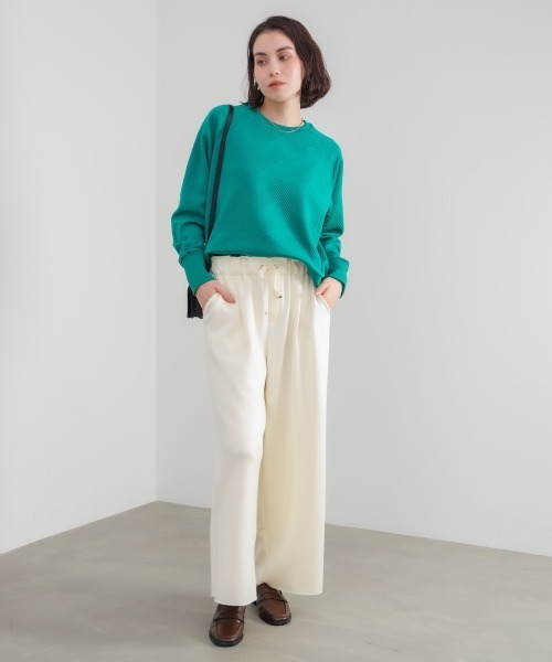 Bou Jeloud(ブージュルード)の「ジャガードプルオーバー(Tシャツ/カットソー・レディース・グリーン/オフホワイト/ブラック・FREE)」の17枚目の写真