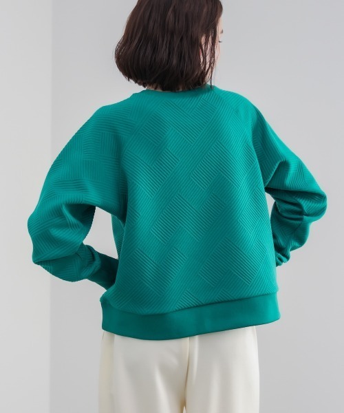 Bou Jeloud(ブージュルード)の「ジャガードプルオーバー(Tシャツ/カットソー・レディース・グリーン/オフホワイト/ブラック・FREE)」の21枚目の写真