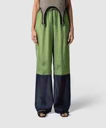 muller of yoshiokubo | muller of yoshiokubo ミュラーオブヨシオクボ / WRINKLES PANELED PANTS リンクルパネルイージーワイドパンツ / MLS26407(その他パンツ)