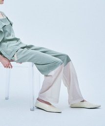 muller of yoshiokubo ミュラーオブヨシオクボ / WRINKLES PANELED PANTS リンクルパネルイージーワイドパンツ / MLS26407