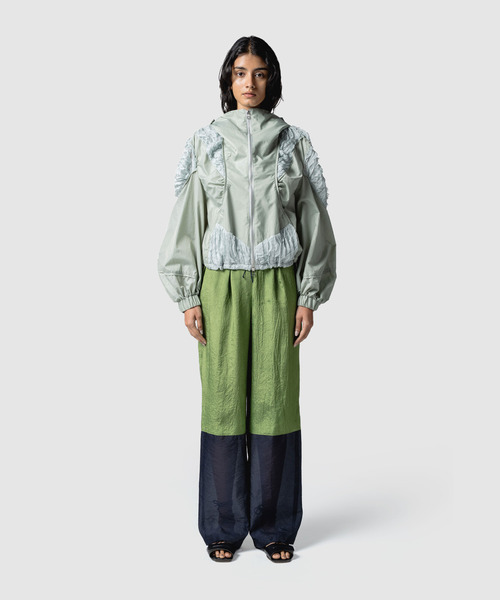 muller of yoshiokubo(ミュラーオブヨシオクボ)の「muller of yoshiokubo ミュラーオブヨシオクボ / WRINKLES PANELED PANTS リンクルパネルイージーワイドパンツ / MLS26407(その他パンツ・レディース・モスグリーン/ピンク/グリーン・36/38)」の15枚目の写真