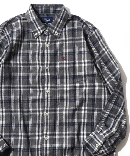 Arnold Palmer（アーノルドパーマー）の「2026SS Arnold Palmer/アーノルドパーマー ビエラチェック ワンポイント刺繍 ボタンダウン長袖シャツ レディース メンズ（シャツ/ブラウス・メンズ・グレー系その他/ブルー系その他2/ブルー系その他/グレー系その他2・LL/L/M）」の3枚目の写真