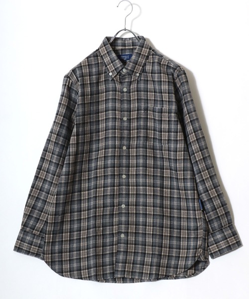 Arnold Palmer（アーノルドパーマー）の「2026SS Arnold Palmer/アーノルドパーマー ビエラチェック ワンポイント刺繍 ボタンダウン長袖シャツ レディース メンズ（シャツ/ブラウス・メンズ・グレー系その他/ブルー系その他2/ブルー系その他/グレー系その他2・LL/L/M）」の5枚目の写真