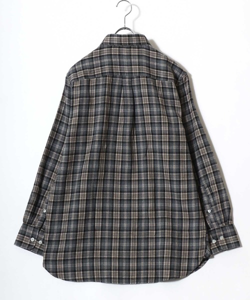 Arnold Palmer（アーノルドパーマー）の「2026SS Arnold Palmer/アーノルドパーマー ビエラチェック ワンポイント刺繍 ボタンダウン長袖シャツ レディース メンズ（シャツ/ブラウス・メンズ・グレー系その他/ブルー系その他2/ブルー系その他/グレー系その他2・LL/L/M）」の6枚目の写真