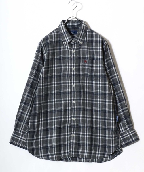 Arnold Palmer（アーノルドパーマー）の「2026SS Arnold Palmer/アーノルドパーマー ビエラチェック ワンポイント刺繍 ボタンダウン長袖シャツ レディース メンズ（シャツ/ブラウス・メンズ・グレー系その他/ブルー系その他2/ブルー系その他/グレー系その他2・LL/L/M）」の20枚目の写真