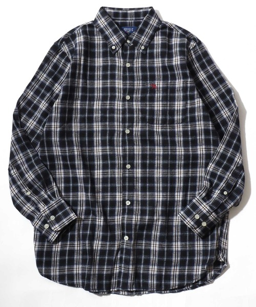 Arnold Palmer（アーノルドパーマー）の「2026SS Arnold Palmer/アーノルドパーマー ビエラチェック ワンポイント刺繍 ボタンダウン長袖シャツ レディース メンズ（シャツ/ブラウス・メンズ・グレー系その他/ブルー系その他2/ブルー系その他/グレー系その他2・LL/L/M）」の11枚目の写真