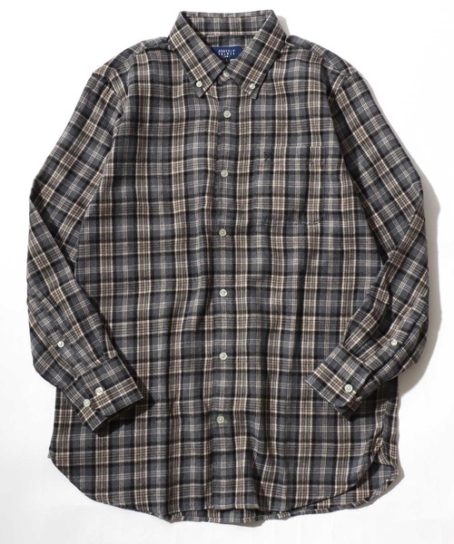 Arnold Palmer（アーノルドパーマー）の「2026SS Arnold Palmer/アーノルドパーマー ビエラチェック ワンポイント刺繍 ボタンダウン長袖シャツ レディース メンズ（シャツ/ブラウス・メンズ・グレー系その他/ブルー系その他2/ブルー系その他/グレー系その他2・LL/L/M）」の12枚目の写真