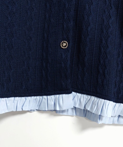 ONEP STAR(ワンピスター)の「選べる2TYPE×配色カーディガン(カーディガン/ボレロ・レディース・A/B・MEDIUM/LARGE/X-LARGE)」の3枚目の写真