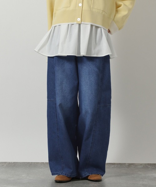 LAKOLE（ラコレ）の「コクーンデニムパンツ / 642759（デニムパンツ・レディース・インディゴブルー/ブラック/ライトブルー・MEDIUM/LARGE）」の19枚目の写真