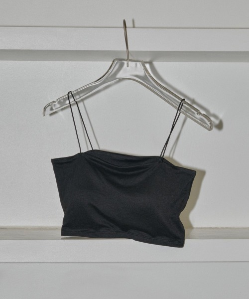 TODAYFUL（トゥデイフル）の「Cupin Flatseam Bratop（キャミソール・レディース・キナリ/ブラック・FREE）」の8枚目の写真