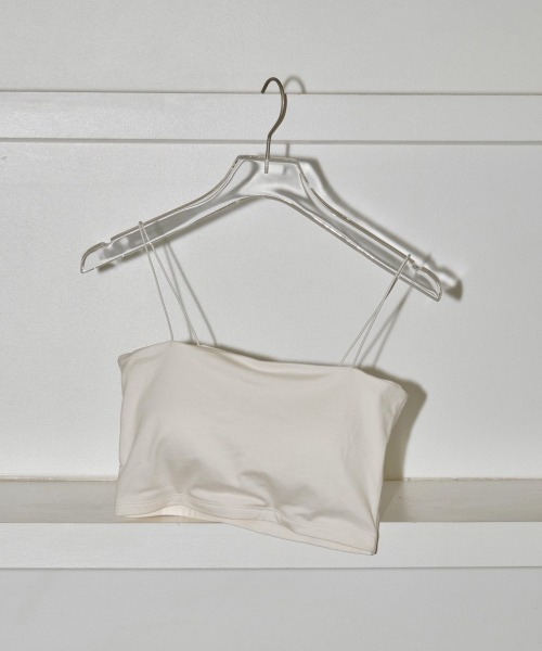 TODAYFUL（トゥデイフル）の「Cupin Flatseam Bratop（キャミソール・レディース・キナリ/ブラック・FREE）」の9枚目の写真