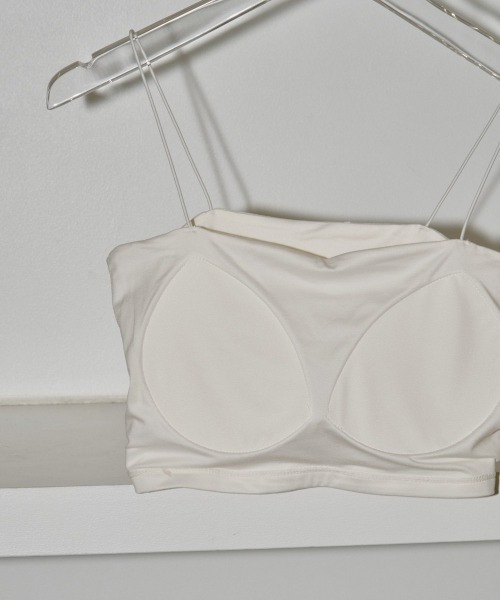 TODAYFUL（トゥデイフル）の「Cupin Flatseam Bratop（キャミソール・レディース・キナリ/ブラック・FREE）」の10枚目の写真