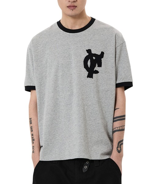 OY/オーワイ』LOGO PATCH RINGER TEE/ロゴパッチリンガーTシャツ（T