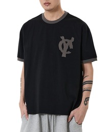 『OY/オーワイ』LOGO PATCH RINGER TEE/ロゴパッチリンガーTシャツ