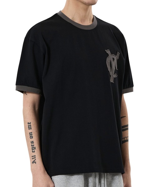 OY(オーワイ)の「『OY/オーワイ』LOGO PATCH RINGER TEE/ロゴパッチリンガーTシャツ(Tシャツ/カットソー・メンズ・ネイビー/グレー/ブラック・L/M/S)」の22枚目の写真