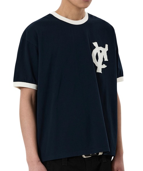 OY(オーワイ)の「『OY/オーワイ』LOGO PATCH RINGER TEE/ロゴパッチリンガーTシャツ(Tシャツ/カットソー・メンズ・ネイビー/グレー/ブラック・L/M/S)」の12枚目の写真