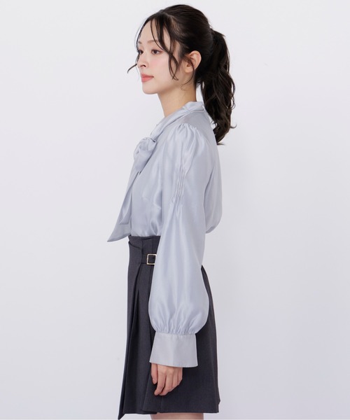 JILL by JILL STUART(ジルバイジルスチュアート)の「袖タックシアーボウタイブラウス(シャツ/ブラウス・レディース・ホワイト/ピンク/ブルー・FREE)」の22枚目の写真