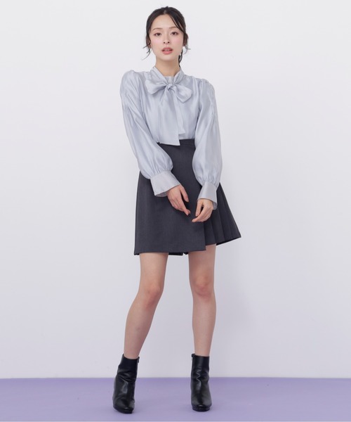 JILL by JILL STUART(ジルバイジルスチュアート)の「袖タックシアーボウタイブラウス(シャツ/ブラウス・レディース・ホワイト/ピンク/ブルー・FREE)」の19枚目の写真