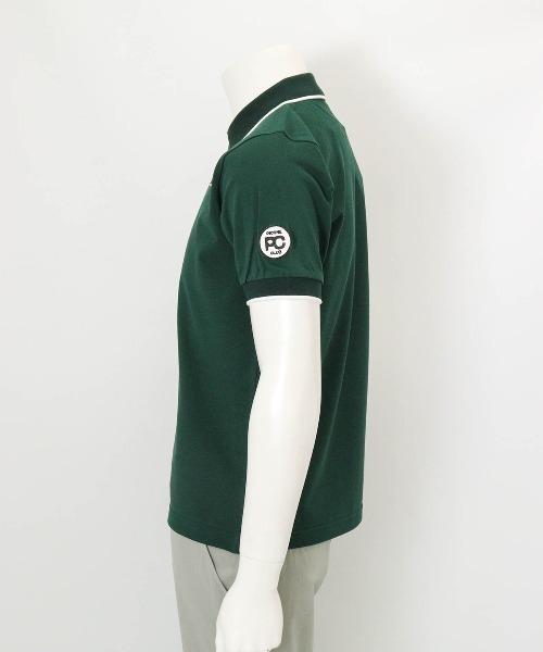 Picone CLUB(ピッコーネクラブ)の「【メンズ】コットン100%カノコポロシャツ(ポロシャツ・メンズ・ホワイト/グリーン・L/M/LL)」の4枚目の写真
