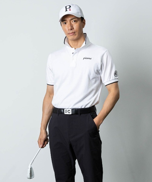 Picone CLUB(ピッコーネクラブ)の「【メンズ】コットン100%カノコポロシャツ(ポロシャツ・メンズ・ホワイト/グリーン・L/M/LL)」の15枚目の写真