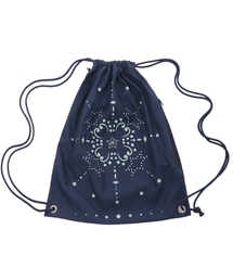 NFF（エヌエフエフ）の「dotline string bag-navy（バックパック/リュック）」
