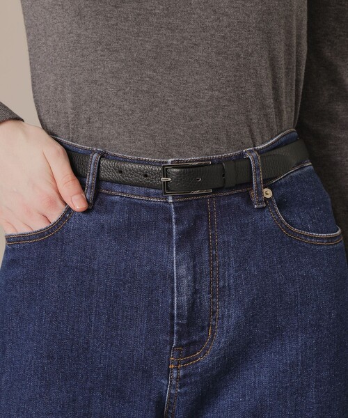 MACKINTOSH LONDON（マッキントッシュ ロンドン）の「シュリンクレザーアジャストベルト（ベルト・レディース・ブラウン/ブラック・FREE）」の3枚目の写真