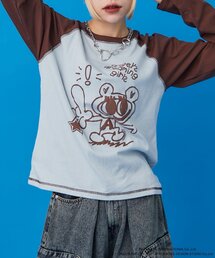 【ANGEL BLUE】ナカムラくん落書きラグランTシャツ