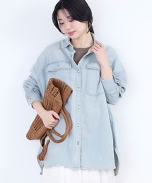 Healthy denim | 【Healthy DENIM】デニムビックシャツ-Almond Super big shirt(シャツ/ブラウス)