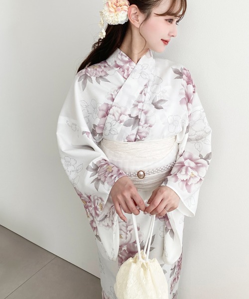 moment+（モーメントプラス）の「セパレート浴衣2点セット（ゆかた・帯）（浴衣・レディース・その他1/その他2・FREE）」の8枚目の写真