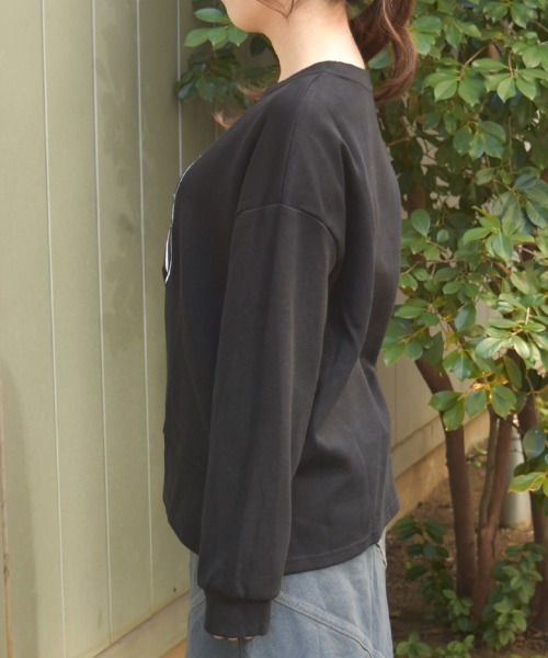 axes femme(アクシーズファム)の「モチーフ刺繍スウェット(Tシャツ/カットソー・レディース・ブラック/ホワイト・FREE)」の10枚目の写真