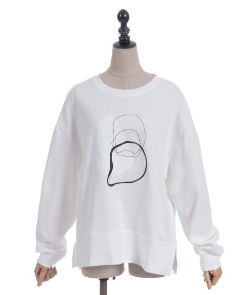 axes femme(アクシーズファム)の「モチーフ刺繍スウェット(Tシャツ/カットソー・レディース・ブラック/ホワイト・FREE)」の14枚目の写真