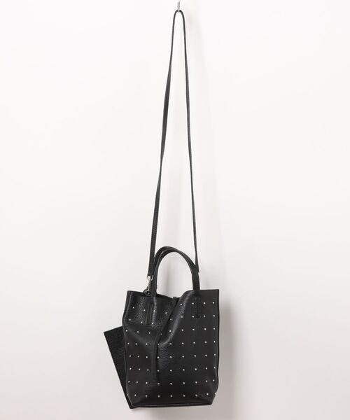 Gready Brilliant（グレディブリリアン）の「スタッズミニレザートート（トートバッグ・レディース・ブラック/アイボリー・FREE）」の20枚目の写真