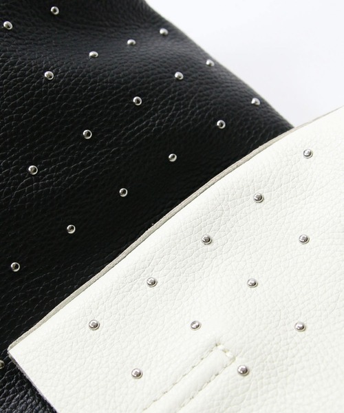 Gready Brilliant（グレディブリリアン）の「スタッズミニレザートート（トートバッグ・レディース・ブラック/アイボリー・FREE）」の16枚目の写真